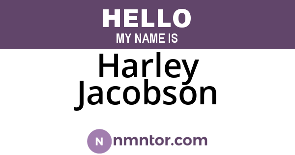 Harley Jacobson
