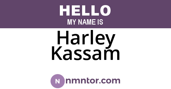 Harley Kassam