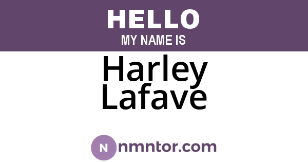 Harley Lafave