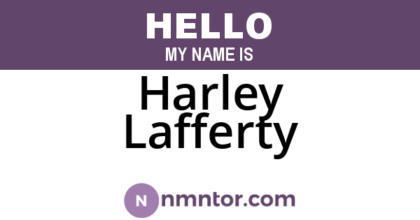 Harley Lafferty