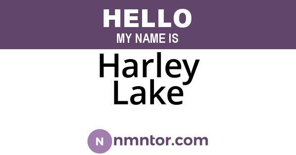 Harley Lake