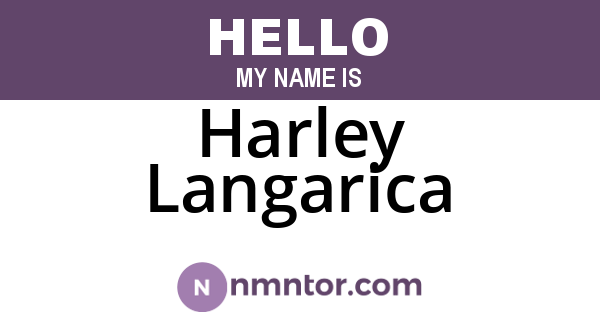 Harley Langarica