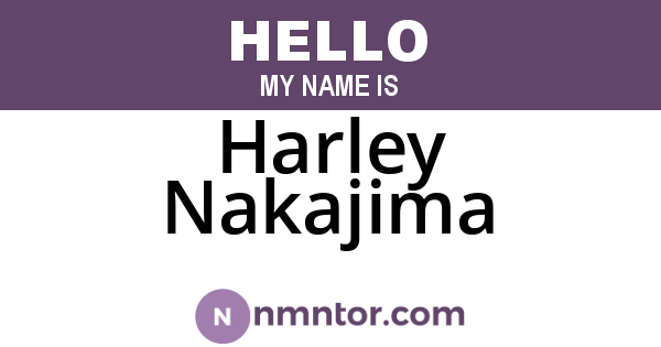 Harley Nakajima