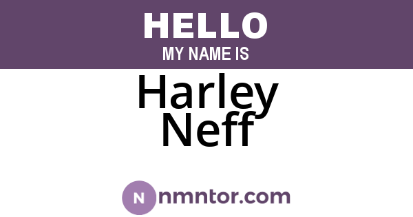 Harley Neff