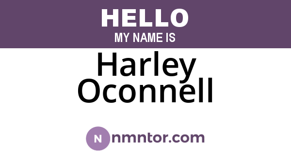Harley Oconnell
