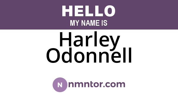 Harley Odonnell