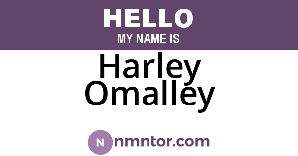 Harley Omalley