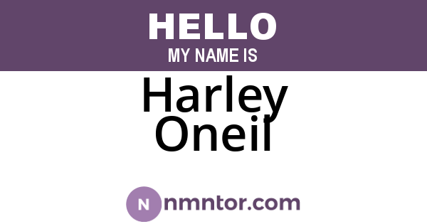 Harley Oneil