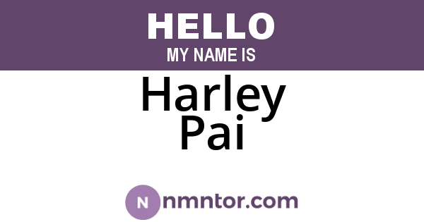 Harley Pai