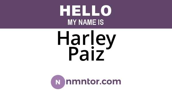 Harley Paiz
