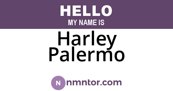 Harley Palermo