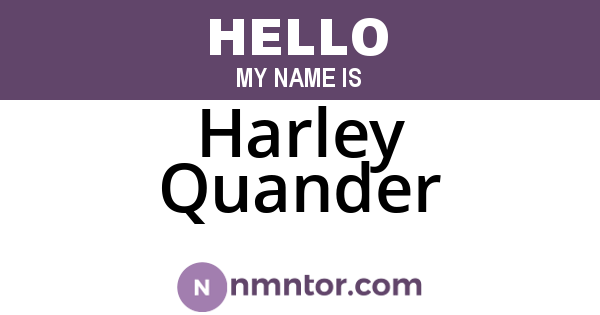 Harley Quander