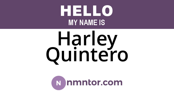 Harley Quintero