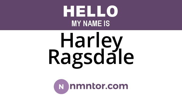 Harley Ragsdale