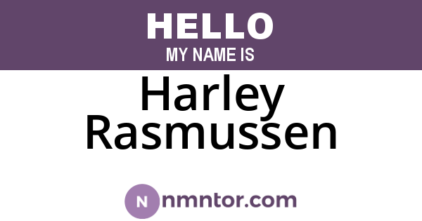 Harley Rasmussen