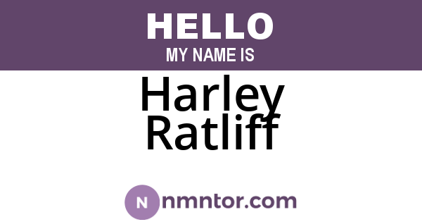 Harley Ratliff
