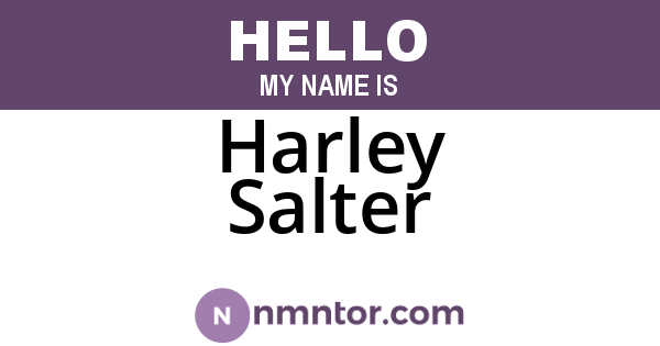 Harley Salter