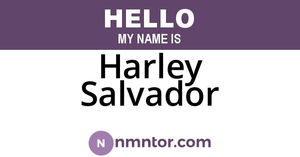 Harley Salvador