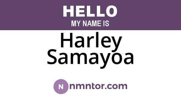 Harley Samayoa