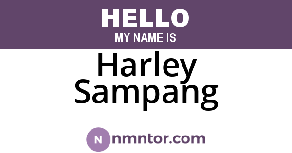 Harley Sampang
