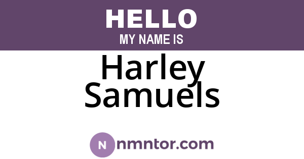 Harley Samuels