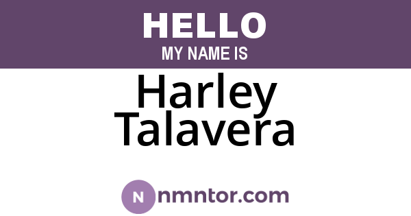 Harley Talavera