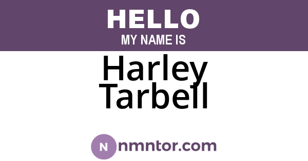 Harley Tarbell