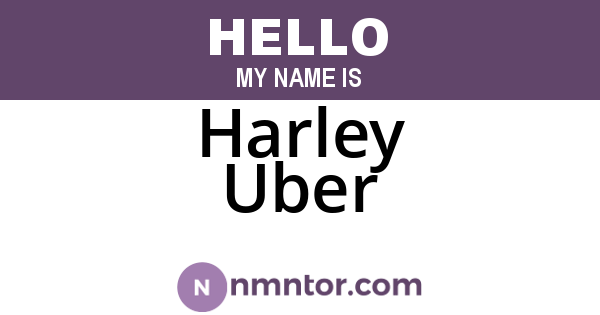 Harley Uber