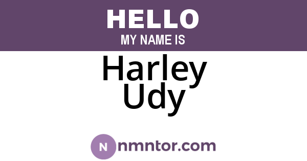Harley Udy