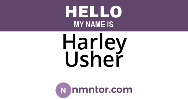 Harley Usher