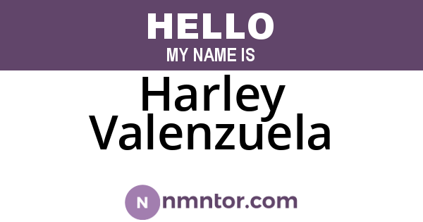 Harley Valenzuela