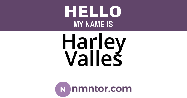 Harley Valles