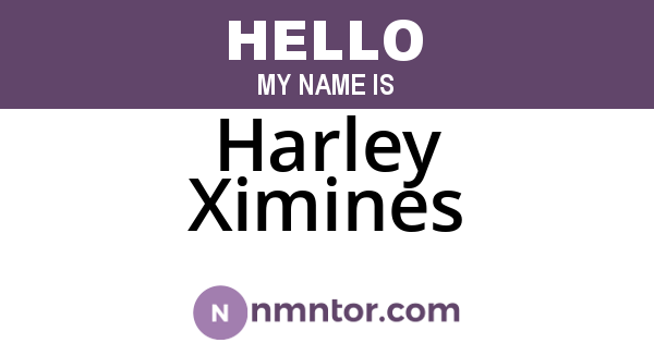 Harley Ximines