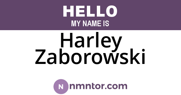 Harley Zaborowski