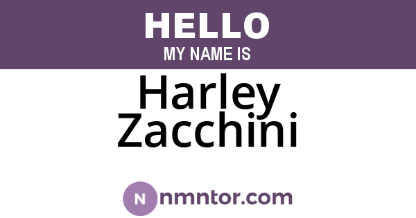 Harley Zacchini