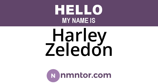 Harley Zeledon