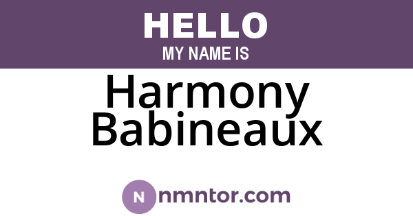 Harmony Babineaux