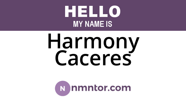 Harmony Caceres