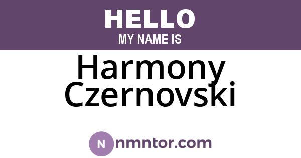 Harmony Czernovski