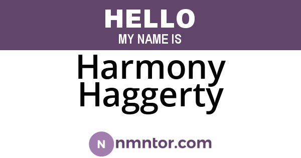 Harmony Haggerty