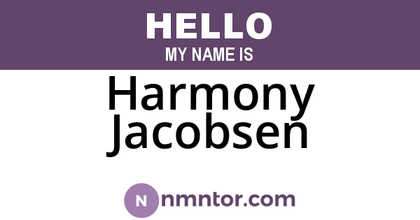Harmony Jacobsen