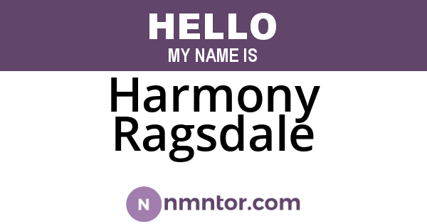 Harmony Ragsdale