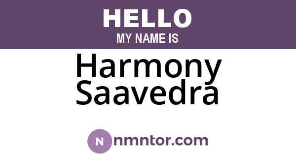 Harmony Saavedra