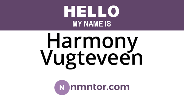 Harmony Vugteveen