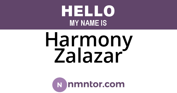 Harmony Zalazar