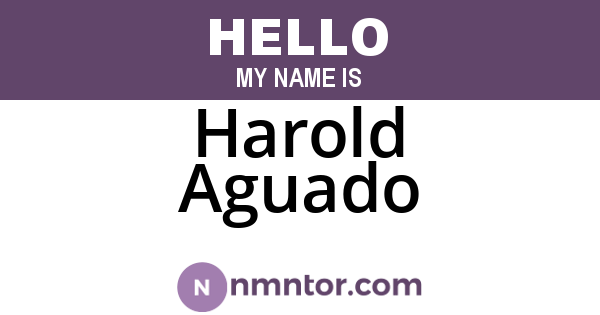 Harold Aguado