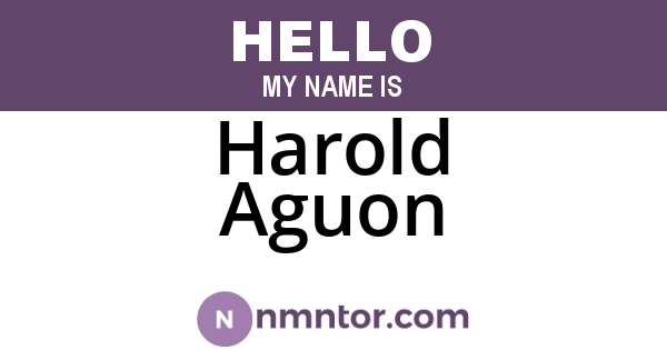 Harold Aguon