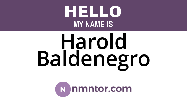 Harold Baldenegro