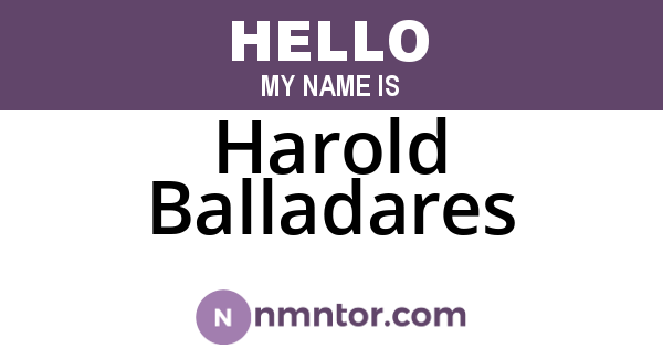 Harold Balladares