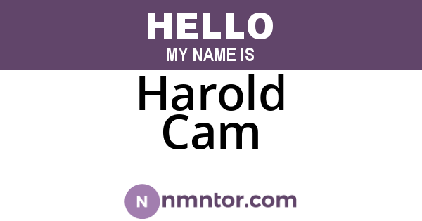 Harold Cam